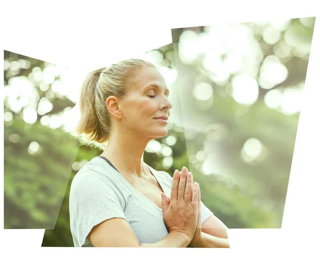 Leben mit NET: Eine Frau beim Yoga Leben mit NET: Eine Frau beim Yoga
